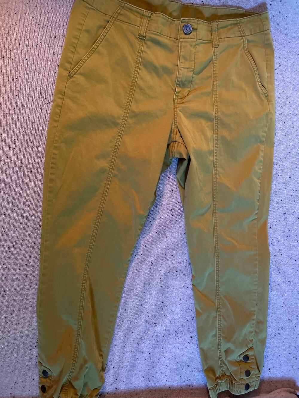 Cabi Quantum Cargo Jogger Pants Women's 12 Moss Green